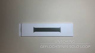 Apple Geflochtenes SoloLoop Invernessgrün 2020 Unboxing Passform und Erster Eindruck [upl. by Lawrence]