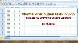 How to do Normal distribution tests in SPSS Kolmogorov Smirnov amp Shapiro Wilk tests [upl. by Eillah314]