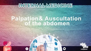 Pract  Palpation and auscultation of the abdomen Internal medicine [upl. by Dweck]