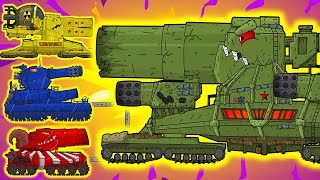 Hybrids Evolution of Dora Vs KV44 Vs Karl  Cartoons about tanks [upl. by Ayortal387]