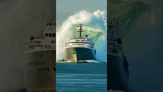 Will It Survive Cruise Ship vs Giant Wave 🌊🚢 CruiseShip scaryocean giantwaves [upl. by Adorl388]