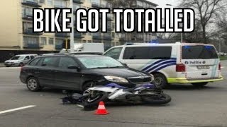 Motorcycle Gets Hit By Car [upl. by Wynne]