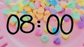 Valentine’s Day ❤️ 8 Minute Countdown Timer With Music 🎵 [upl. by Robbert]