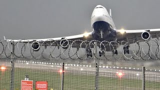 British Airways 747400 Evening Takeoff from New York JFK [upl. by Hayidan]