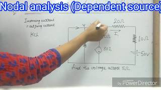 KcLNodal analysis dependent source simply solve [upl. by Garcia]