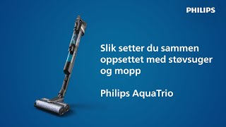 Nye AquaTrio  Slik setter du sammen oppsettet med støvsuger og mopp [upl. by Charin577]