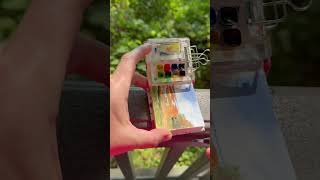 Mini plein air watercolor painting [upl. by Geaghan]