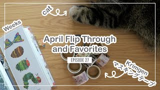 April Flip Through and Favorites  Hobonichi Weeks EP 27 [upl. by Hareemas]