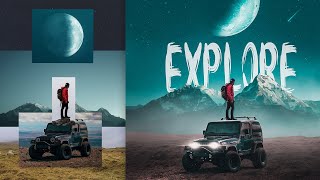 The Making of PhotoManipulation Explore  Photoshop Compositing Tutorial [upl. by Devehcoy]