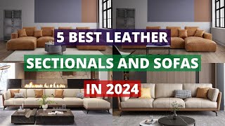 5 Best Leather Sectionals And Sofas In 2024 Review For Home Decor Interior Design [upl. by Bartolemo]