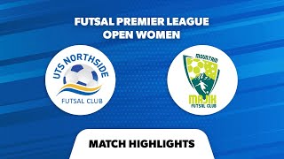 Futsal Premier League Open Women’s Highlights – UTS Northside v Mountain Majik [upl. by Alracal35]