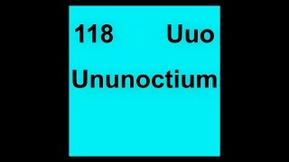 118 Og Oganesson 2018  2015 118 Uuo Ununoctium [upl. by Attenohs]