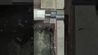 Broaching hexagonal on lathe 🔩 broaching metalworking engineering [upl. by Aicerg]