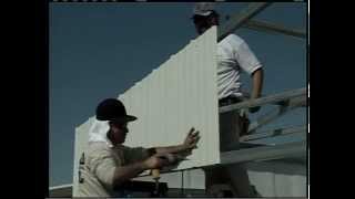 Metal Buillding Installation Step 16 Gable End Panels [upl. by Oech736]