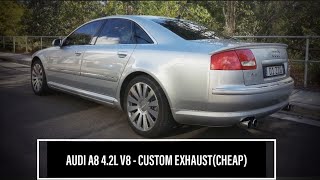 2003 Audi A8 42L V8 with Modified exhaust  Sound and takeoff [upl. by Mitzl]