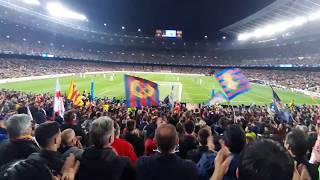 FC Barcelona  Alle Alle Alleeee Camp Nou Champions league 2019 vs Man United [upl. by Aylad]