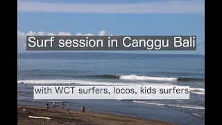 Surfing session with WCT surfers in Canggu Bali [upl. by Esilana]