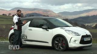 Citroen DS3 Racing v hot hatchback rivals  evo Magazine [upl. by Rimidalv]