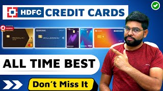 Top 5 Credit Cards of HDFC Bank in 2024  Maximum Benefits Credit Cards [upl. by Aillimat]