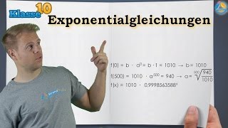 Exponentialgleichungen lösen  Klasse 10 ★ Wissen [upl. by Neiluj643]