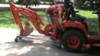 FAST Kubota BX 24 Backhoe Installation with BXpanded Dolly [upl. by Ava60]