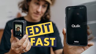 GoPro Quik Video Editing Tutorial  fast and easy mobile workflow [upl. by Inahs933]