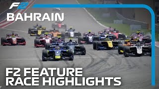 Formula 2 Feature Race Highlights  2019 Bahrain Grand Prix [upl. by Nasia]