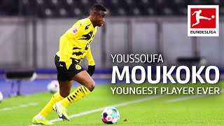 Youssoufa Moukokos First Game For BVB  Who is Borussia Dortmunds New Supertalent [upl. by Tratner597]