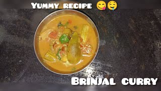 🤤Brinjal drumsticks curry 🤤😋subscribe brinjalcurry yummyrecipe tastyrecipes cookingvideo [upl. by Eliga968]