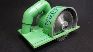 How to Make a Circular Saw Using 775 Motor and PVC Pipe [upl. by Nicks]