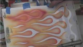 Airbrushing Techniques  How to Airbrush Flames [upl. by O'Rourke530]