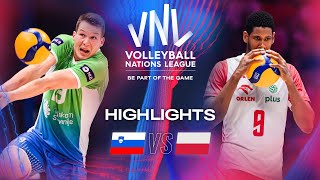 🇸🇮 SLO vs 🇵🇱 POL  Bronze Match  Highlights  Mens VNL 2024 [upl. by Nwonknu]