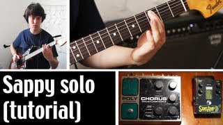 How To Play Sappy solo tutorial by Nirvana [upl. by Ynavoj]