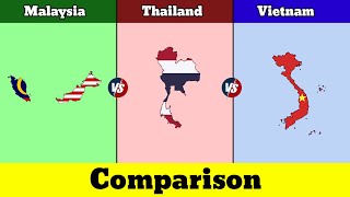 Malaysia vs Thailand vs Vietnam  Vietnam vs Thailand vs Malaysia  Comparison  Data Duck 2o [upl. by Jaime735]