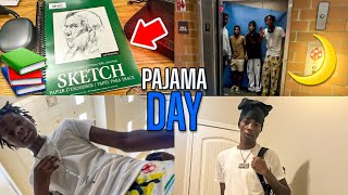 WE HAD A PAJAMA DAY AT SCHOOL  SCHOOL VLOG 1 [upl. by Navac845]