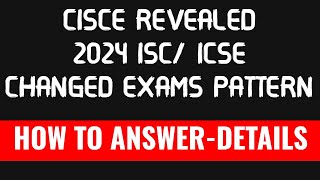 Most Exclusive CISCE update for ICSEISC 2024  ICSE Board Class 10🔥 CISCE 2024TuitionICSEOnline [upl. by Ervine]