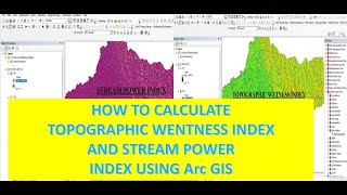 How to Calculate Topographic Wetness Index and Stream Power Index Using Arc GIS አማርኛ ቱቶር [upl. by Kieffer]