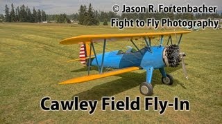 Cawley Field FlyIn  Stearman PT22 Cessna Piper Etc [upl. by Cerellia]