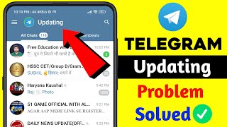 How To Fix Telegram Updating Problem 2024  telegram update problem solve  Connecting problem fix [upl. by Mohn]