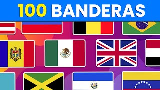 Adivina 101 Países por su Bandera 🚩🤓 Banderas del Mundo  ¿Cuántas Reconoces 🤔✅ [upl. by Lane]