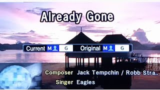 ALREADY GONE Eagles 🎵Karaoke Version🎵 [upl. by Ateloj69]