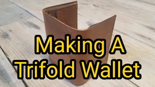 Beginners Trifold Wallet Making  Spring Hollow Forge [upl. by Demah981]