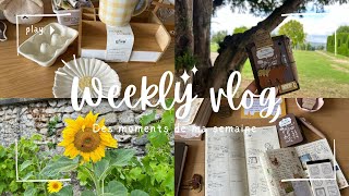 Weekly vlog 1  papeterie journaling haul action et BampM vie quotidienne [upl. by Sofia]