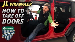 How to Take Doors off a Jeep Wrangler JL [upl. by Annohsed317]