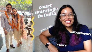 Court Marriage Process in India  My Experience  Special Marriage Act [upl. by Triley]