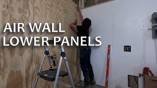 Dream Woodshop Build ― The Plywood “Air Wall” Lower Panels [upl. by Okiruy600]