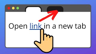 How to Make HTML Links Open in a New Tab [upl. by Cross]