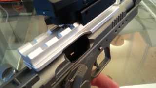 Tanfoglio Gold Custom from CyberGun  Tabletop Review  45mm Co2 SemiAuto Pistol [upl. by Kassi]