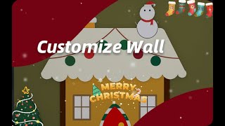 HomestylerHow to use Homestyler to customize a Christmas wall？ [upl. by Sadnalor]