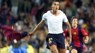 Barcelona 3 X 2 Valencia  Game history Rivaldo  Season 20002001 [upl. by Eidur]